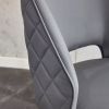 Modern home dark grey PU Office chair adjustable 360 ¬∞ swivel chair engineering plastic armless swivel computer chair with wheels living room, office