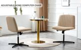 Fabric Material Home Computer Chair Office Chair Adjustable 360 ¬∞ Swivel Cushion Chair With Black Foot Swivel Chair Makeup Chair Study Desk Chair No