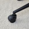 Modern home brown PU Office chair adjustable 360 ¬∞ swivel chair engineering plastic armless swivel computer chair with wheels living room bedroom off