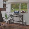 Xander Foldable Desk; Oyster Gray