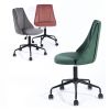Velvet Upholstered Task Chair/ Home Office Chair - Grey