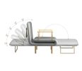 Sofa Bed, Convertible Sleeper Sofa, Couch, Double Chaise Sofa,Loveseat, Sofa Chair,with Tapered Legs, 1000lb Weight Capacity, Integrated Sofa, Small C