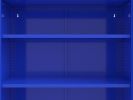 Blue Storage Cabinet with Doors, Modern Blue Accent Cabinet, Free Standing Cabinet, Buffet Sideboards for Bedroom, Kitchen,Home Office