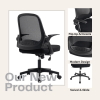 Ergonomic Office Chair Adjustable Height Computer Chair Breathable Mesh Home Office Desk Chairs with Wheels Executive Rolling Swivel Chair with Flip-U