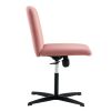 Pink Velvet Material. Home Computer Chair Office Chair Adjustable 360 ¬∞Swivel Cushion Chair With Black Foot Swivel Chair Makeup Chair Study Desk Chai