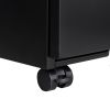3-Drawer Mobile File Cabinet with Lock, Office Storage Filing Cabinet for Legal/Letter Size, Pre-Assembled Metal File Cabinet Except Wheels Under Desk