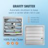 VEVOR 24'' Shutter Exhaust Fan, High-speed 3320 CFM, Aluminum Wall Mount Attic Fan with AC-motor, Ventilation and Cooling for Greenhouses, Garages, Sh
