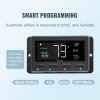 VEVOR Shutter Exhaust Fan, 12'' with Temperature Humidity Controller, EC-motor, 940 CFM, 10-Speed Adjustable Wall Mount Attic Fan, Ventilation and Coo