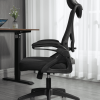Ergonomic Office Desk Chair with wheels High Back Computer Task Chair Home Mesh Swivel Desk Chair with Adjustable Back Height & Flip up Arms & Lumbar