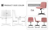 Pink Velvet Material. Home Computer Chair Office Chair Adjustable 360 ¬∞Swivel Cushion Chair With Black Foot Swivel Chair Makeup Chair Study Desk Chai