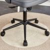 Modern home dark grey PU Office chair adjustable 360 ¬∞ swivel chair engineering plastic armless swivel computer chair with wheels living room, office