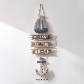 Mediterranean Retro Fish Listing Ocean Style (Option: Sailing Anchor Listing)
