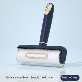Lent Remover Portable Household Drum (Option: 16cm Blue Gold Lent Remover)