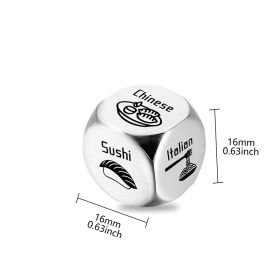 Food Decisions Dice Gifts Tangled Disease Gospel Food Decision Dice (Option: Silver-A)