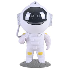 Astronaut Starry Sky Projection Lamp Creative Small Night Lamp (Option: Plug In Type-New Style White)