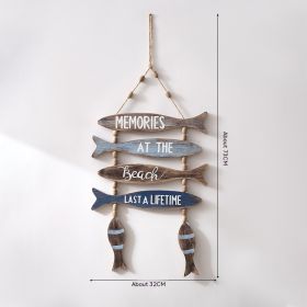 Mediterranean Retro Fish Listing Ocean Style (Option: Retro Fishbone Listing)