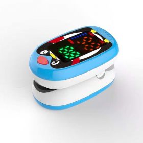 Children's Blood Oxygen Machine Finger Clip-on Rechargeable (Option: Blue LED Screen-USB)