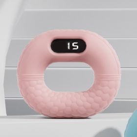 Electronic Counting Model Spring Grip Silicone Children's Hand (Option: 10LB Cherry Blossom Powder-USB)