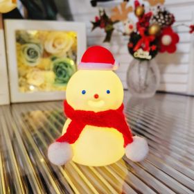 Cartoon Luminous Toy Children Cute Led Small Night Lamp (Option: Ice Man Hat Red Scarf)