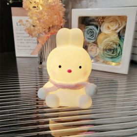 Cartoon Luminous Toy Children Cute Led Small Night Lamp (Option: Kktu Pink Scarf)