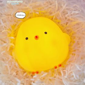 Cartoon Luminous Toy Children Cute Led Small Night Lamp (Option: Chick Yellow Medium)