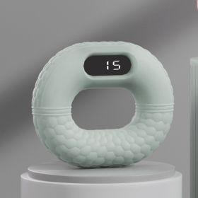 Electronic Counting Model Spring Grip Silicone Children's Hand (Option: 20LB Cream Green-USB)