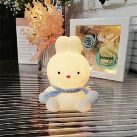 Cartoon Luminous Toy Children Cute Led Small Night Lamp (Option: Kktu Blue Scarf)