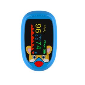 Children's Blood Oxygen Machine Finger Clip-on Rechargeable (Option: Blue TFT Screen-USB)