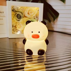 Cartoon Luminous Toy Children Cute Led Small Night Lamp (Option: Red Mouth Panda)