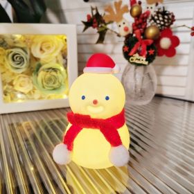 Cartoon Luminous Toy Children Cute Led Small Night Lamp (Option: Big Snow Man Hat Red Scarf)