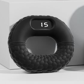 Electronic Counting Model Spring Grip Silicone Children's Hand (Option: 40LB Graphite Black-USB)