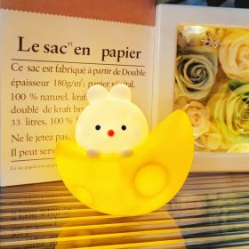 Cartoon Luminous Toy Children Cute Led Small Night Lamp (Option: Moon Rabbit)