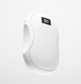 Mini Portable Rechargeable Treasure With Digital Display (Option: White 5000 Ma-108X45X75mm-USb)