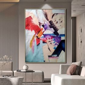 Hand Oil Pianting Abstract painting Original painting Hand painted canvas art Wall Art painting Custom oil painting Abstract art Home Hallway Hall Dec (style: 2, size: 60x90cm)