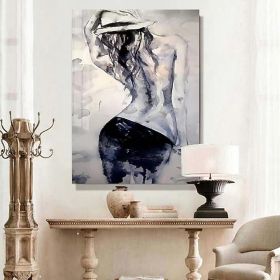 Handmade Hand Painted Oil Painting Wall Modern Abstract Painting Canvas Nude Lady Painting Home Entryway Living Room Bedroom Luxurious Decoration Pain (style: 3, size: 60x90cm)