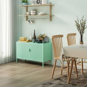 Metal Storage Locker Cabinet, Adjustable Shelves Free Standing Sideboard Steel Cabinets for Office,Home (Color: as Pic)