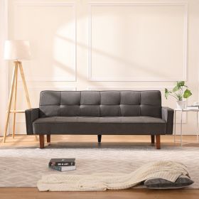 New Arrival Factory Gray Sofa Bed in Living Room Multi-function Leisure Sleeper Couch (Seating Capacity: Seats 2, Color: gray)