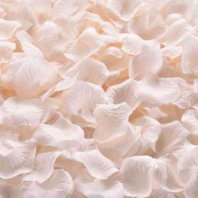 Artificial Rose Petal Artificial Flower Silk Petals Valentine Day Wedding Flower Decoration Flowers (Color: Champagne, size: 1000pcs)