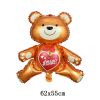 Double Bear Hug Heart Balloons Foil I Love You Wedding Valentine Day Marriage Event Party Balloon Decoration