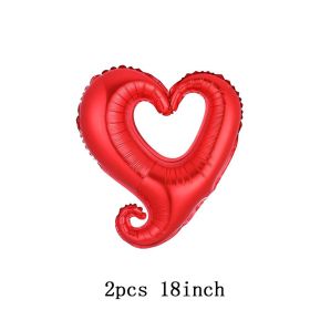Double Bear Hug Heart Balloons Foil I Love You Wedding Valentine Day Marriage Event Party Balloon Decoration (Ballon Size: as show, Color: 2pcs 18inch heart)