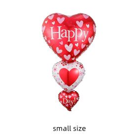 Double Bear Hug Heart Balloons Foil I Love You Wedding Valentine Day Marriage Event Party Balloon Decoration (Ballon Size: as show, Color: 1pc String heart C)