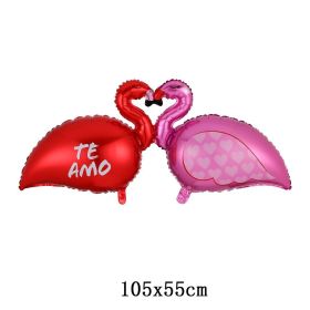 Double Bear Hug Heart Balloons Foil I Love You Wedding Valentine Day Marriage Event Party Balloon Decoration (Ballon Size: as show, Color: 1pc teamo)
