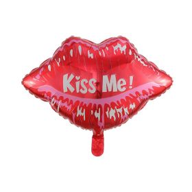 Double Bear Hug Heart Balloons Foil I Love You Wedding Valentine Day Marriage Event Party Balloon Decoration (Ballon Size: as show, Color: 2pcs lip A)