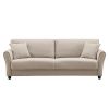 Leisure Loveseat Furniture with Hardwood Frame; Mid-Century Upholstered Couch for Living Room