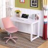 Home Office Desk Chair Computer Chair Fashion Ergonomic Task Working Chair with Wheels Height Adjustable Swivel PU Leather