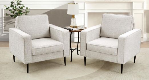 Living Room Upholstered Sofa with high-tech Fabric Surface/ Chesterfield Tufted Fabric Sofa Couch, Large-White. (Color: as Pic)