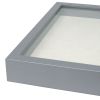 ( Don't Sell on Amazon;  Wayfair ) Square Shadow Box Picture Frame Linen Background Real Glass Front for Memorabilia;  Scrapbooking;  Keepsake;  12x12