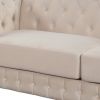64" Velvet Upholstered Loveseat Sofa; Modern Loveseat Sofa with Thick Removable Seat Cushion; 2-Person Loveseat Sofa Couch for Living Room; Bedroom; o