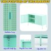 Metal Storage Locker Cabinet, Adjustable Shelves Free Standing Sideboard Steel Cabinets for Office,Home