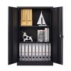 Metal Storage Cabinet with Locking Doors and Adjustable Shelf, Folding Filing Storage Cabinet , Folding Storage Locker Cabinet for Home Office,School,